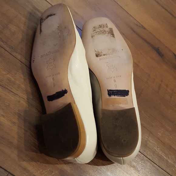 Alamfi Cream‎ and Gold Buckle Leather Flats - Picture 5 of 5